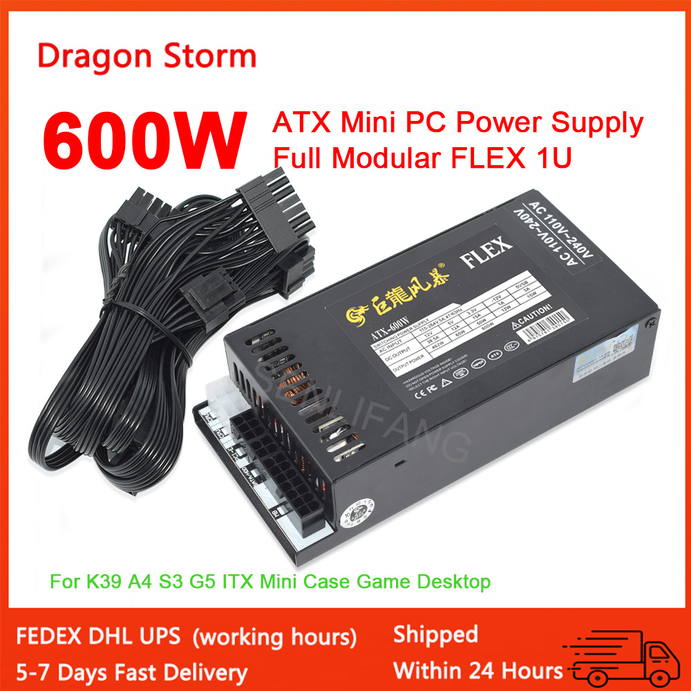 W pełni modułowy 1U Mini Flex  – Flex Atx Power Supply 600W 1U recenzja i cena