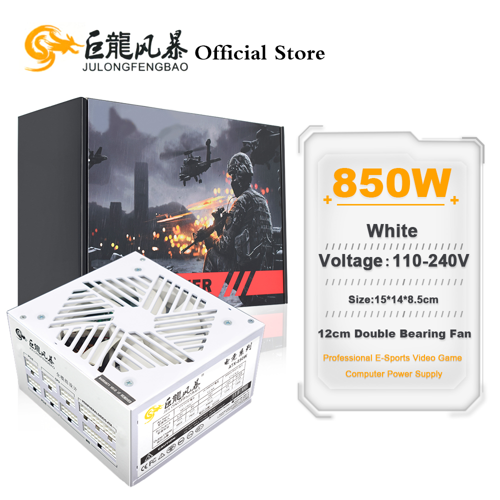 JULONGFENGBAO 110-240V Game Fo – 1000W White Modular Power Supply recenzja i cena